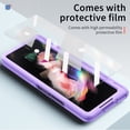 thumbnail image 2 of Dteck for Samsung Galaxy Z Fold 3 Stand Case, Built-in Kickstand Shockproof Protection Cover Case for Samsung Galaxy Z Fold 3 5G 2021,,Purple, 2 of 7