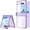 Clear Purple11, variant on Galaxy Z Flip 5 Case with Hinge Protection,Ultra Slim Crystal Z Flip 5 Case Clear Plating Protective Cover for Samsung Z Flip 5 (Clear Purple11)