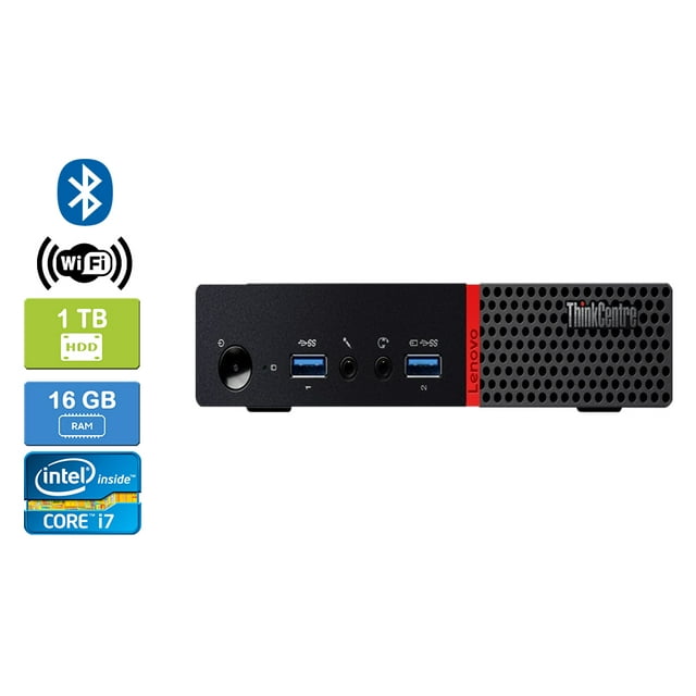 Remis à Neuf : LENOVO M700 Intel Core i7-6700T 16 Go 1 To HDD Win 10 Pro Wifi Bluetooth UK&m