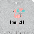 thumbnail image 4 of Inktastic 4th Birthday Flamingo 4 Year Old Girl Girls Toddler Dress, 4 of 5