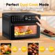 thumbnail image 5 of 32QT Extra Large Air Fryer, Toaster Oven Air Fryer Combo, 360°Hot Air Circulation for Healthier Food, 1800W Preset Dual Cook, 13"Pizza Cooking, 20-in-1 Double-Rack Oven, 7-Accessory, Transparent Door, 5 of 5
