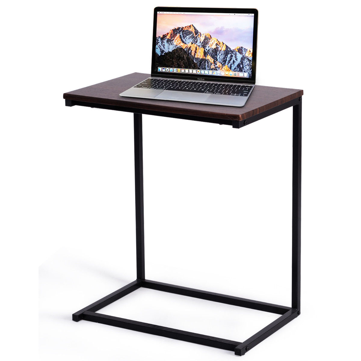 Gymax 2PCS 26'' Laptop Holder Sofa Side End Table C Table Home Office Furniture - image 2 of 9