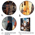 thumbnail image 3 of Designart "Yellow Grey New York City composition" Cityscapes Floater Framed Wall Decor, 3 of 7