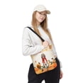 thumbnail image 2 of Happy Thanksgiving Afghan Hound with Turkey Pumpkins Autumn Vibes All Over Print 3D Canvas Tote Bag Dog Lover Reusable Handbag - 12018, 2 of 5