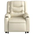 thumbnail image 7 of vidaXL Stand up Massage Recliner Chair Cream Faux Leather, 7 of 7