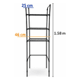 thumbnail image 2 of Mueble Organizador  Para Baño Modelo Negro, 2 of 4