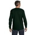 thumbnail image 2 of The Gildan Adult 53 oz Long Sleeve T-Shirt - FOREST GREEN - L, 2 of 2