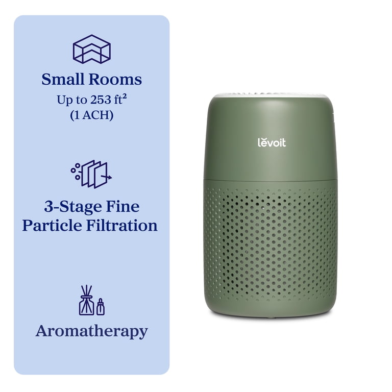 Levoit Core Mini-P Air Purifier, Green, 255 Sq Ft photo 1