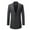 Dark Gray, variant on UVEASISHA Mens Long Blazer Jacket Solid Color Casual Business Trench Coat Single Breasted Regular Fit Office Jackets 2025 Fashion Mid Length Blazers Sales Today,Dark Gray,M