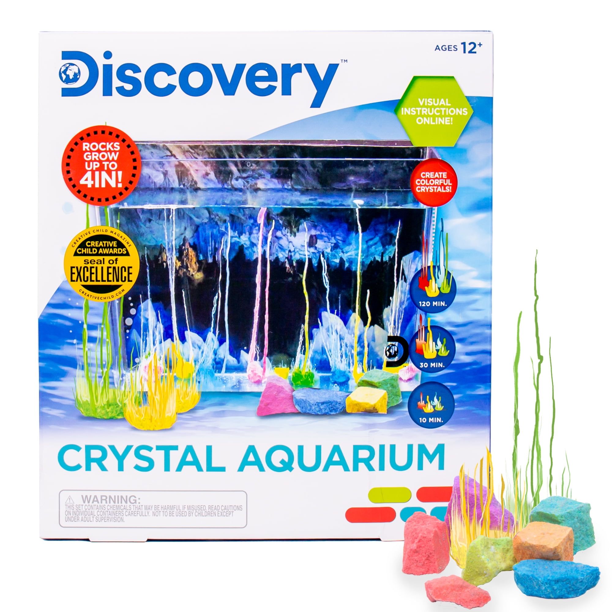 Grow Your Own Crystals Set Kids School Science Girls Boys Chemistry Biology Gift