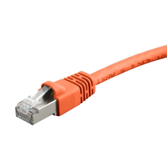 Monoprice Cat6A Ethernet Patch Cable - 5 Feet - Orange | Network Internet Cord - RJ45, 550Mhz, STP, Pure Bare Copper Wire, 10G, 26AWG