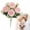 Light Pink, variant on 5 Heads Artificial Roses Bouquet, Rose Bunch for Table Centerpiece, Wedding & Home Decor Magenta