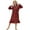 Red, variant on HuaAngel Girls Nightgowns Long Sleeve Sleepwear Comfy Princess Sleep Shirt for Kids Floral Pajama Dress 4-13 Years