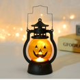 thumbnail image 1 of Halloween LED Hanging Pumpkin Lantern Light Ghost Lamp Candle Light Retro Small Oil Lamp Halloween Party Home Decor Horror Props, 1 of 4