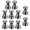 Black, variant on Musbetu 10Pcs Fridge Magnets Metal Magnetic Push Pins Polished Surface Widely Used Refrigerator Magnets Strong Fridge Magnets