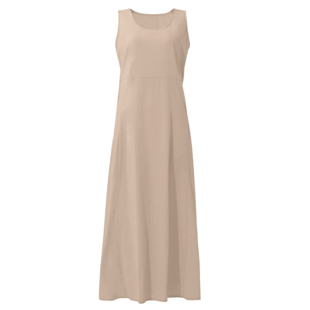 Dndkilg Prom Dresses for Women Plus Size Flowy Cotton Linen Womens Maxi Dresses for Summer Sleeveless Tank Wedding Guest Dresses Long Floral Boho Sundresses Over 50 with Pockets Khaki 5XL - Walmart Dndkilg Prom Dresses for Women Plus Size Flowy Cotton Linen Womens Maxi Dresses for Summer Sleeveless Tank Wedding Guest Dresses Long Floral Boho Sundresses Over 50 with Pockets Khaki 5XL - Walmart