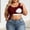 Wine, variant on Sevevn Women's Plus Size Ribbed Crop Tank Top U-Neck Sleeveless Top with Built-in Bra Blue 3XL