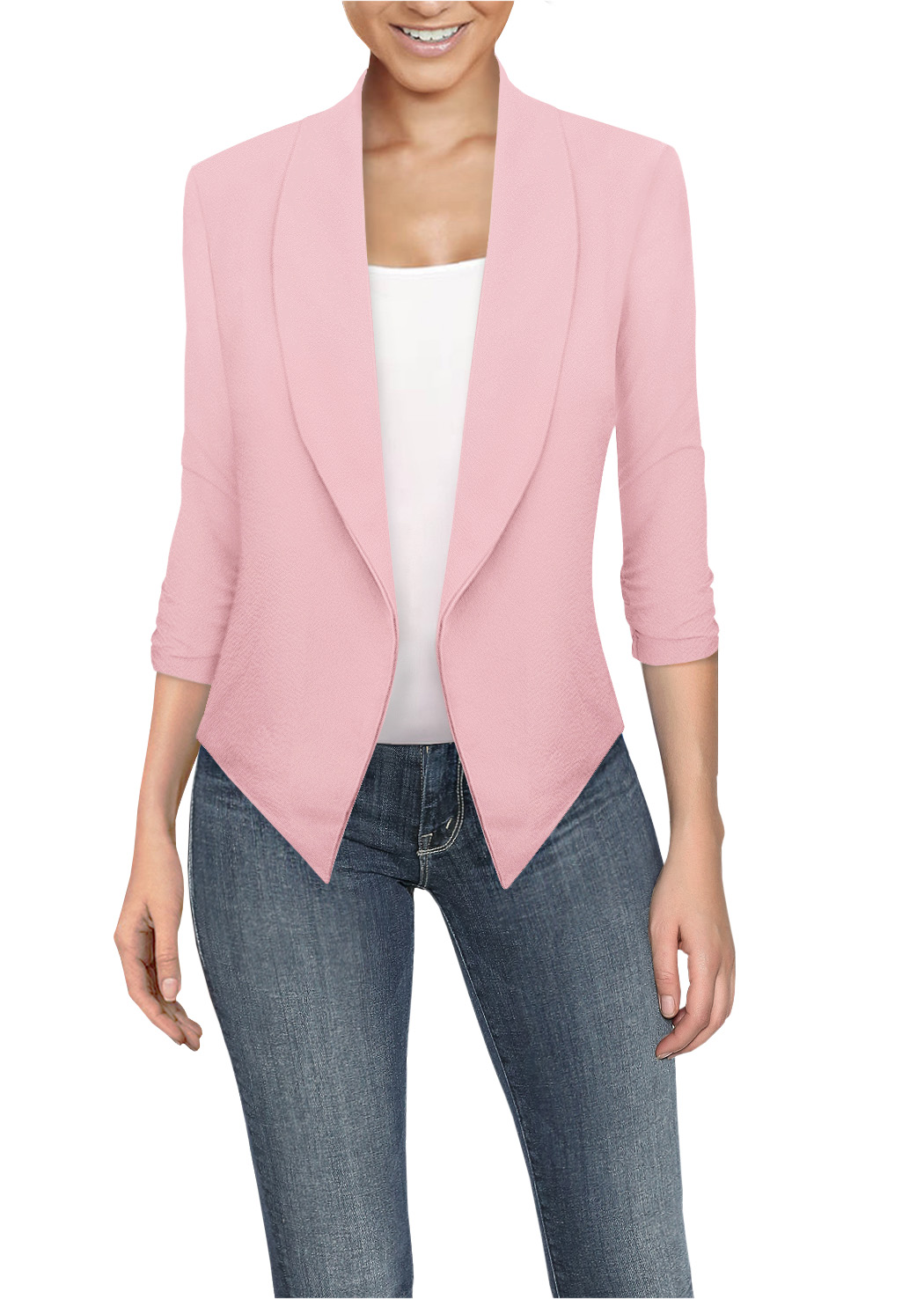 Hybrid & company Womens Casual Work High Low Blazer Jacket Walmart