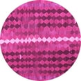 thumbnail image 1 of Ahgly Company Indoor Round Oriental Pink Traditional Area Rugs, 4' Round, 1 of 4