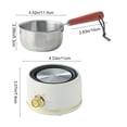 thumbnail image 3 of shyuyusa Mini Stainless Steel Chocolate Melting Pot Set, Heatable Milk Wax Candy Making Tool, 3 of 6