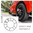thumbnail image 4 of Shisuyan Wheel Adapter Spacer Silver Aluminum Alloy Vehicle Stability 1Pack, 4 of 8
