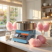 Commercial Cotton Candy Machine - 1000W Electric Cotton Candy Maker with 3500RPM Motor, Stainless Steel Bowl, Perfect for Home, Parties, Carnivals & Events (Blue)