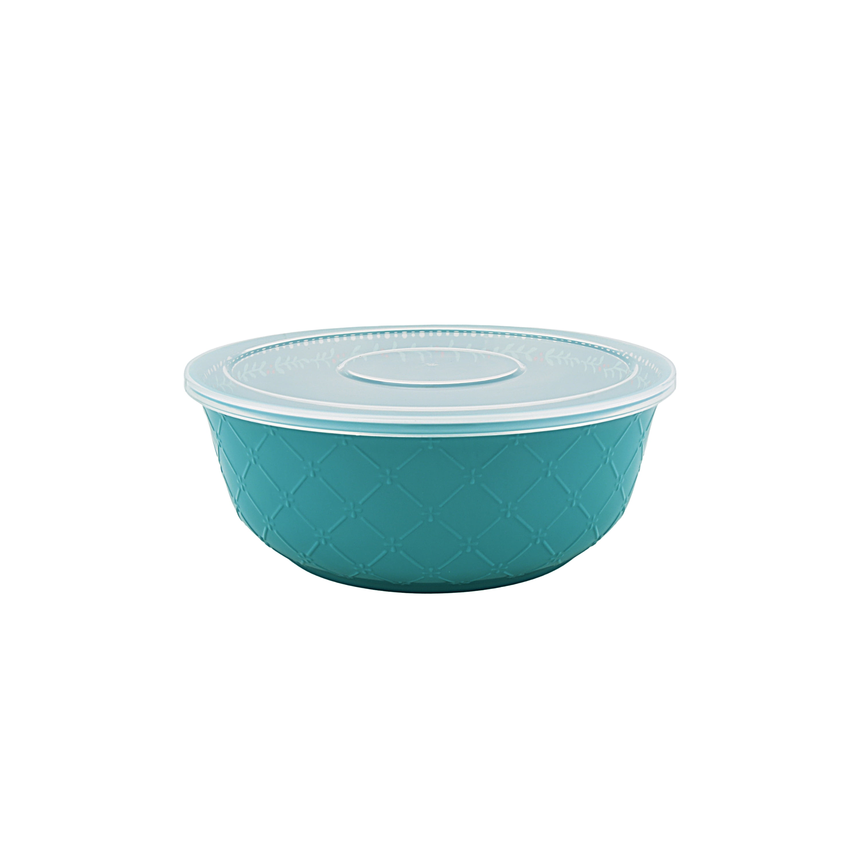 The Pioneer Woman Merry Meadow 6-Piece Embossed Melamine Serving Bowl Set with Lids