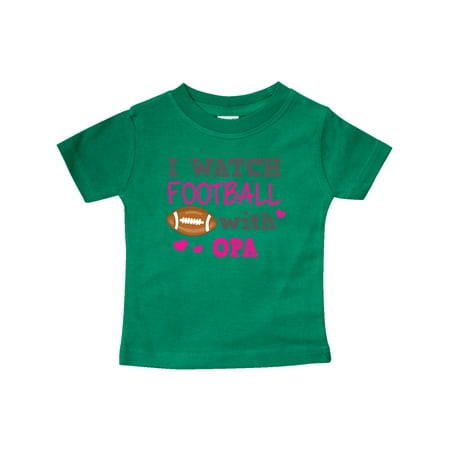 

Inktastic I Watch Football with My Opa Gift Baby Girl T-Shirt