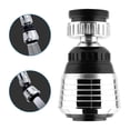 thumbnail image 2 of Bewildely Kitchen Sink Countertop Aerator Sprayer Water-saving Degrees Rotatable Household Nozzle Water 360 Toilet ABS Head Juegos de accesorios de baño plata + negro, 2 of 6