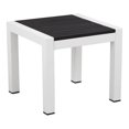thumbnail image 1 of Pangea Home Brise Moderne Cadre en Aluminium Patio Table d'Appoint en Blanc/noir, 1 of 4