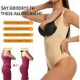thumbnail image 3 of FITVALEN Women Tummy Control Bodysuit Fajas Colombianas Open Bust Shapewear Slimmer Body Shaper, 3 of 6