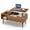 Brown, variant on Casabay Lift Top Coffee Tables for Living Room, Small Modern Wooden Center Tables with Storage Shelf and Hidden Compartment