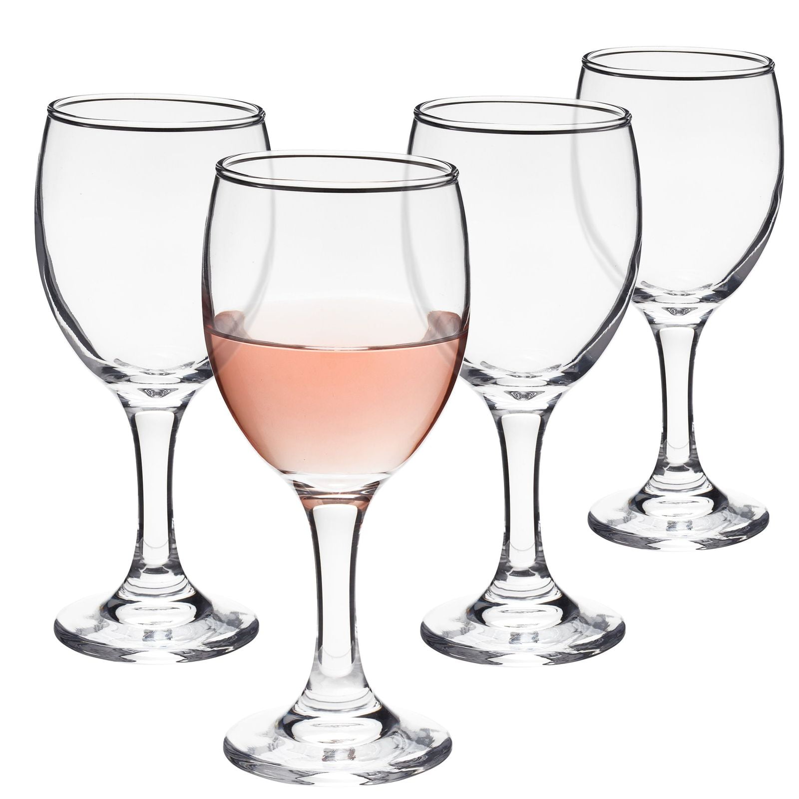 Gift for Housewarming Party Set of 6 Clear Glass Red Wine Stemware for Home Bars and Dining Table 21-Ounce Crystal Wine Glasses
