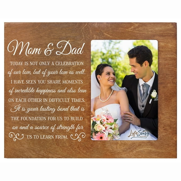 Wedding Keepsake Picture Frames - Mom and Dad