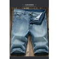 thumbnail image 2 of Denim shorts men's five-point pants summer thin pants straight casual and comfortable, 2 of 3