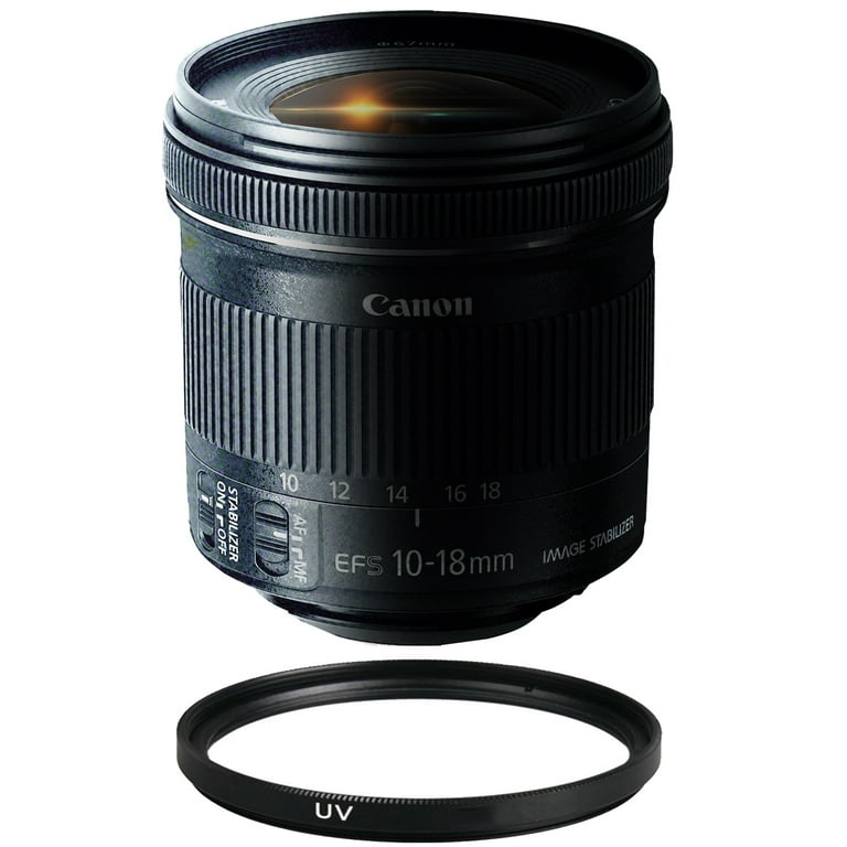 Canon EF-S 10-18mm f/4.5-5.6 IS STM Wide-Angle Zoom Lens with UV