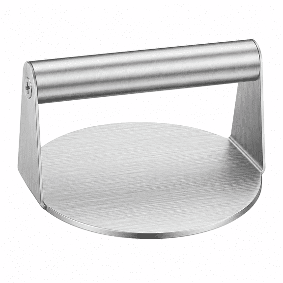 4.72-Inch Stainless Steel Burger Press, Round Smash Burger Smasher for Griddle, Meat Patties, Sandwiches and Flat-Top Cooking, Small