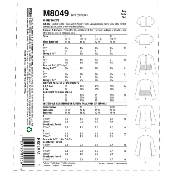 GinaMcCalls - Misses Jacket-S-M-L-XL