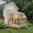 thumbnail image 3 of Palram - Canopia Sun Room 8' x 8' Polycarbonate Walk-In Greenhouse - White - with Roof Vent, 3 of 9