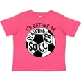 thumbnail image 3 of Inktastic I'd Rather Be Playing Soccer Boys or Girls Toddler T-Shirt, 3 of 5