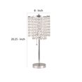 thumbnail image 5 of Benzara BM240919 Lampe de Table avec Perles de Cristal Suspendues, Transparent, 5 of 5