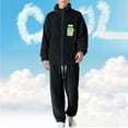 thumbnail image 2 of Men’s Winter Ultra Soft Sherpa Fleece Zip Up Plush Robe Heavyweight Lounge Wear Big & Tall Cozy Home Outfit, 2 of 5