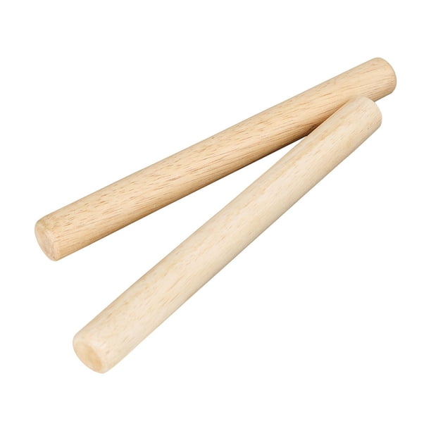 Baquetas de madera para niños y niñas, juguete educativo de aprendizaje temprano, varilla de instrumento Musical