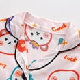 thumbnail image 5 of Girls Pajamas Size 12-18 Kids Toddler Baby Spring Summer Cartoon Print Short Sleeve Sleepwear Outfits Clothes Pajama Set, 5 of 9