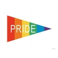 thumbnail image 2 of lettered And lined 14x12 White Modern Wood Framed Museum Art Print Titled - Pride Flag, 2 of 4