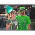 thumbnail image 6 of BROOKLYN VERTICAL St Patrick's Day Clover Lucky Charm Shenanigans Funny Short Sleeve Crew Neck T-Shirt| for Men and Women, 6 of 6