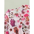 thumbnail image 5 of Seyurigaoka Toddler Baby Girls Boys Romper Pants Western Styles Letter Animals Boots Cactus Print Jumpsuits Autumn Long Sleeve Round Neck Bodysuits, 5 of 9