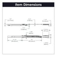 thumbnail image 2 of Hickory Hardware 24 Inch Bottom Mount Euro Drawer Slide - White P1700/24-W, 2 of 6