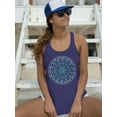 thumbnail image 3 of Pipeline Waveflower Mandala Graphic - Women's Racerback, 3 of 4