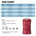 thumbnail image 6 of Uemuo Abstract Red Marble Pattern Men's Sleeveless T-Shirt,Muscle Athletic Tank Top, Moisture-wicking Quick-dry Breathable Classic Tee Top for Gym Run Outdoor Sports-Medium, 6 of 8